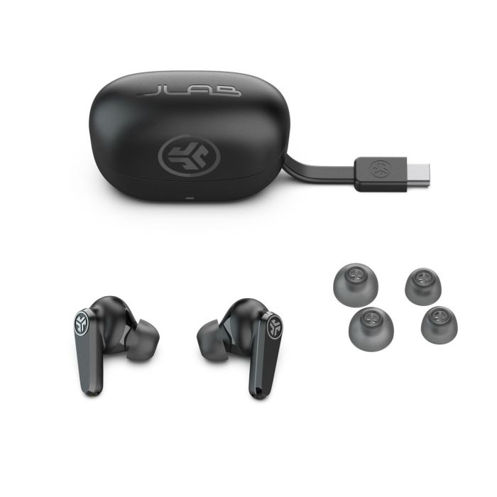 Auriculares Inalámbricos con Estuche de Carga JLab IEUEBGOPODSRBLK124 Negro 2