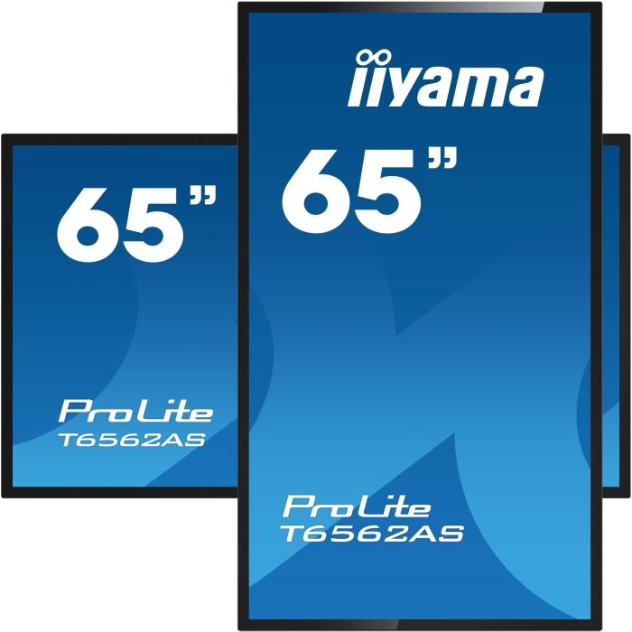 iiyama T6562AS-B1 Monitor Táctil 65" 4K Ultra HD LED 3840 x 2160 8ms IPS 16:9 Pantalla Profesional Negro 3
