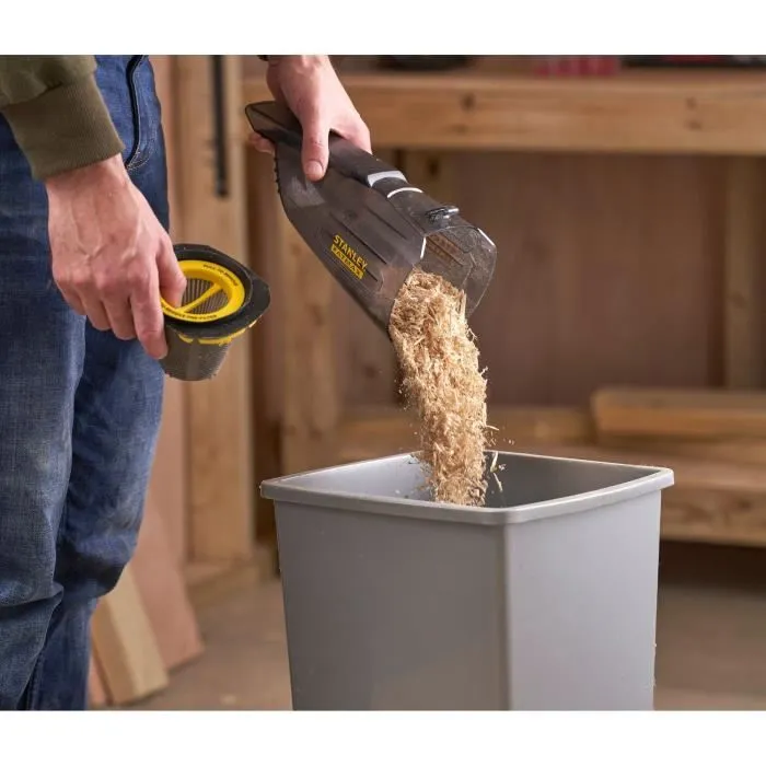 Stanley Fatmax SFMCVH001B-XJ Aspiradora de Mano Inalámbrica 18 V 45 W de Aire 1300 L/min 500 ml Gama V20 3