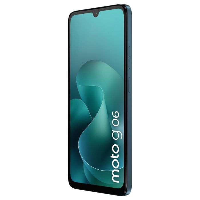 Motorola moto g06 - Smartphone 6.88" FHD+ 120Hz, 4GB RAM 256GB, Cámara 50MP, Android 15, Batería 5200 mAh, Azul Tapestry, 4G LTE, NFC 10