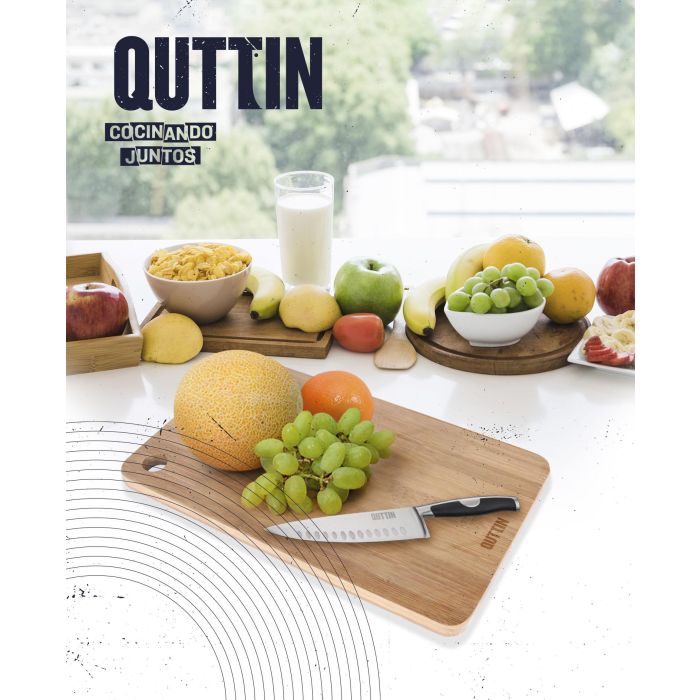 Tabla para cortar de bambú Quttin 37x22 cm (6 Unidades) 4 Tabla para cortar de bambú Quttin 37x22 cm (6 Unidades) 4