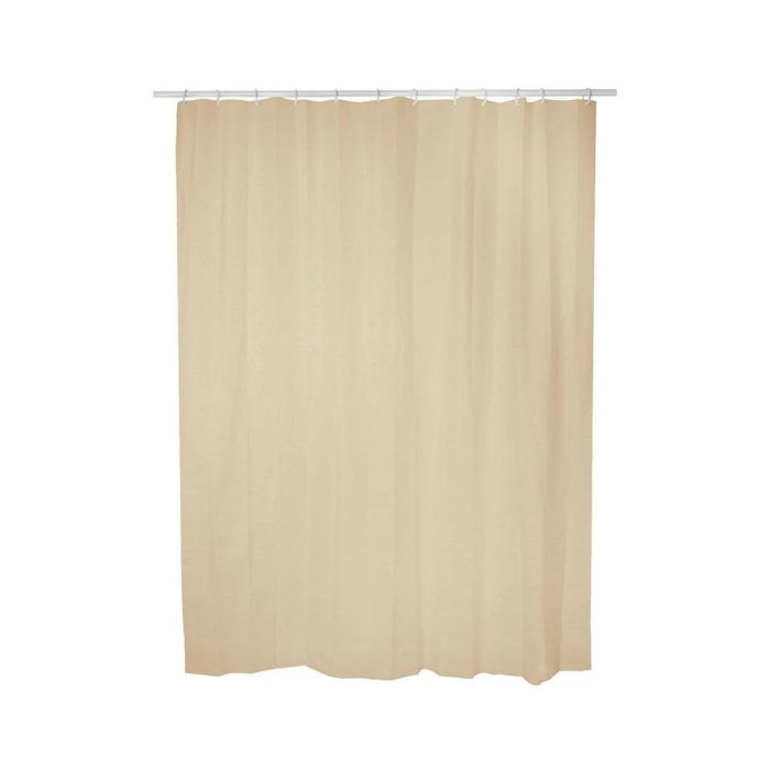 Exma Cortina de Baño Basic Beige 140 x 180 cm Impermeable 1