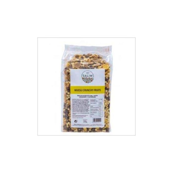 INT SALIM Muesli Crunchy Fruits 250g - Fuente de Proteínas y Alto Contenido en Fibra