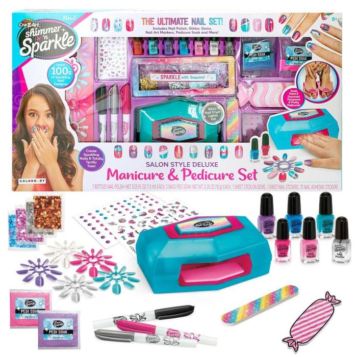 Set de Manicura Cra-Z-Art Shimmer 'n Sparkle Style Deluxe 14 x 6 x 10 cm 4 Unidades Infantil 6 Set de Manicura Cra-Z-Art Shimmer 'n Sparkle Style Deluxe 14 x 6 x 10 cm 4 Unidades Infantil 6