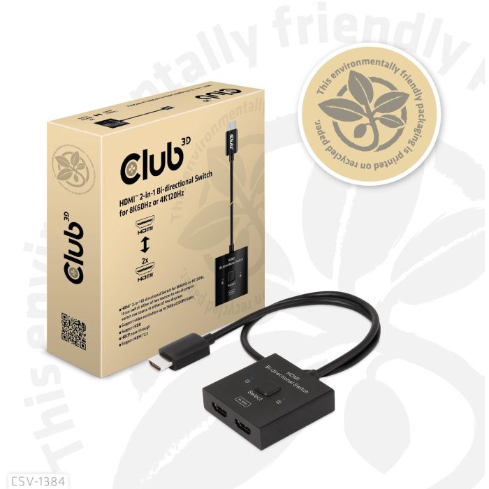 Club3D HDMI Switch Bidireccional 8K60Hz/4K120Hz UHD CSV-1384 5