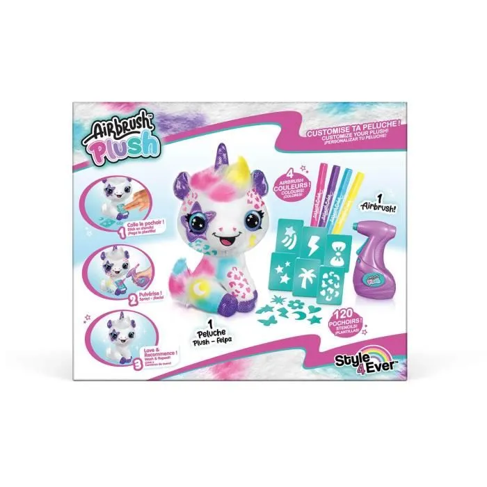 Canal Toys Mi unicornio de peluche para personalizar Style 4 ever Peluche Spray Art OFG 228 5