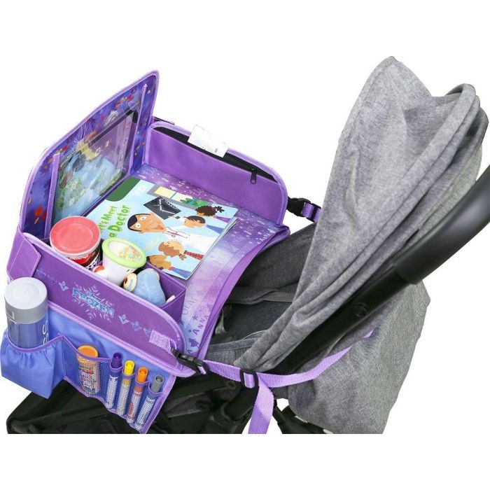 Frozen Mesa De Viaje CZ10641 con Bolsillo Lateral, Ideal para Silla de Paseo y Lavable 4