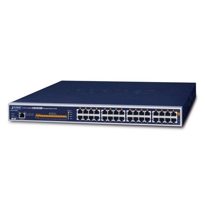 Planet UPOE-1600G - Inyector Hub Gigabit PoE++ 802.3bt Gestionable 16 Puertos, 60W por Puerto, 600W Planet UPOE-1600G - Inyector Hub Gigabit PoE++ 802.3bt Gestionable 16 Puertos, 60W por Puerto, 600W
