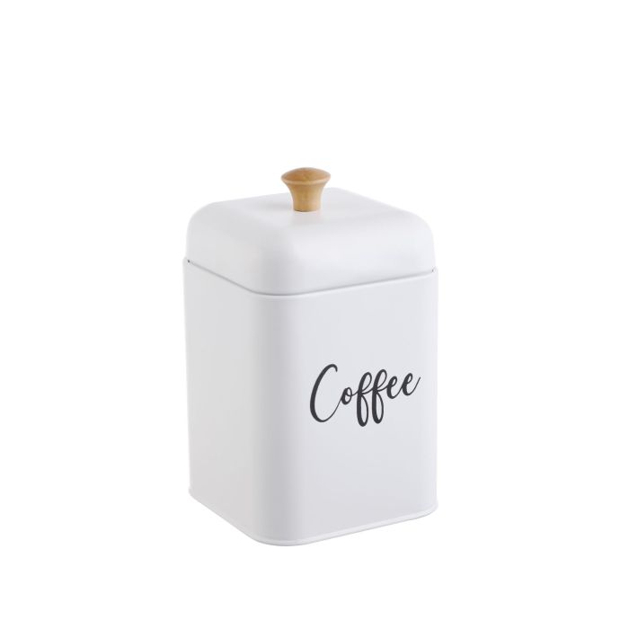 Quttin Bote de Metal para Cocina Estilo Coffee Retro con Medidas 11.2x11.2x13.5 cm (12 Unidades)