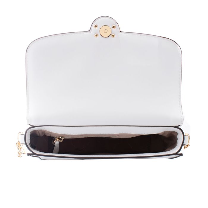 Bolso Bandolera Michael Kors Leida Blanco 23 x 16 x 7 cm 1