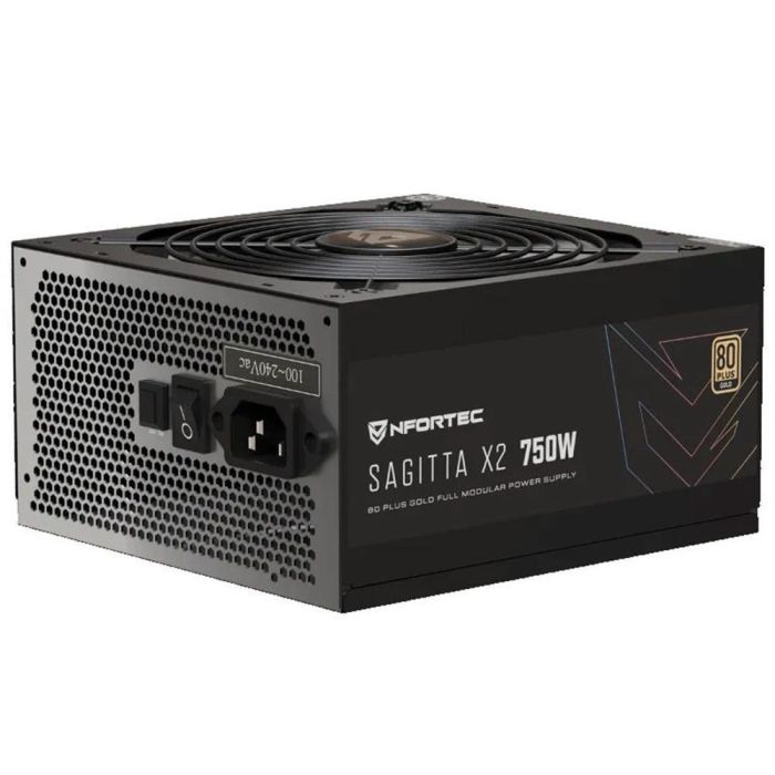 Nfortec Sagitta X2 750W 80+ Gold Full Modular Fuente de Alimentación ATX para Gaming y Estaciones de Trabajo con Conector 12VHPWR