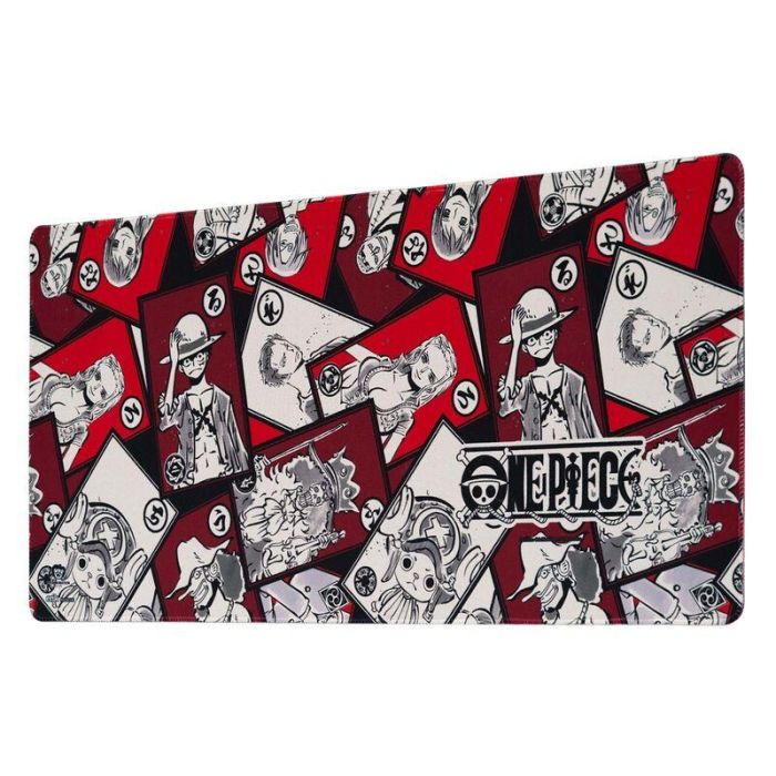 ERIK Alfombrilla Gaming One Piece 80x35cm Impermeable con Base Antideslizante y Bordes Reforzados para Teclado y Ratón