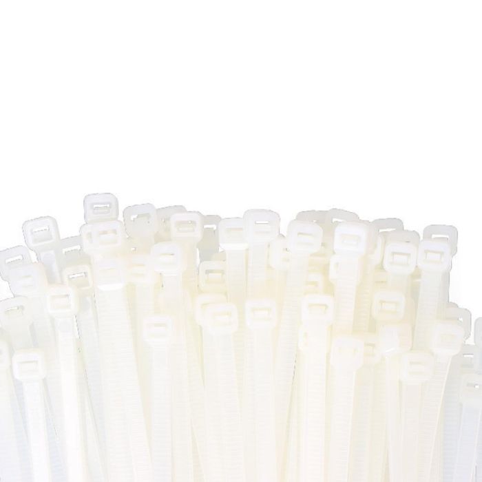 Edm Bridas de Nylon Natural 4,6 x 200 mm - Bolsa de 100 Unidades 1