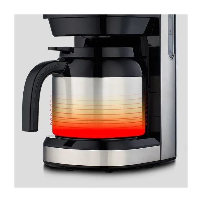 Medion MED4061275230215 Cafetera Digital con Filtro Aislado 900W 1.2L Plateada 4