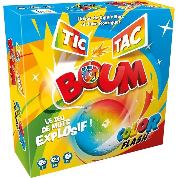 Asmodee ASM1724516657026 Tic Tac Boum Color Flash - Idioma francés 0 Asmodee ASM1724516657026 Tic Tac Boum Color Flash - Idioma francés 0