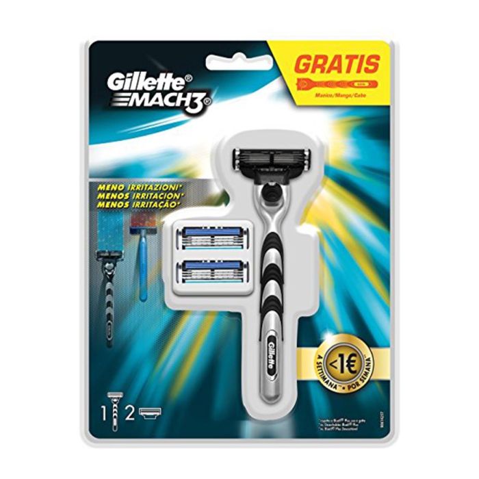 Gillette Mach3 pack 3 cuchillas + mango gratis