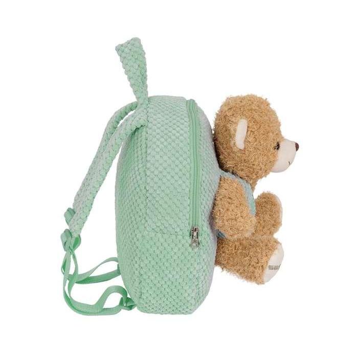 Mochila preescolar con osito 23x27x7,5cm