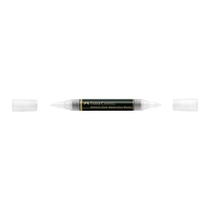 FABER-CASTELL Aquarellmarker Albrecht Dürer Blender Incoloro de doble punta: Pincel/Bisel, Tinta base agua