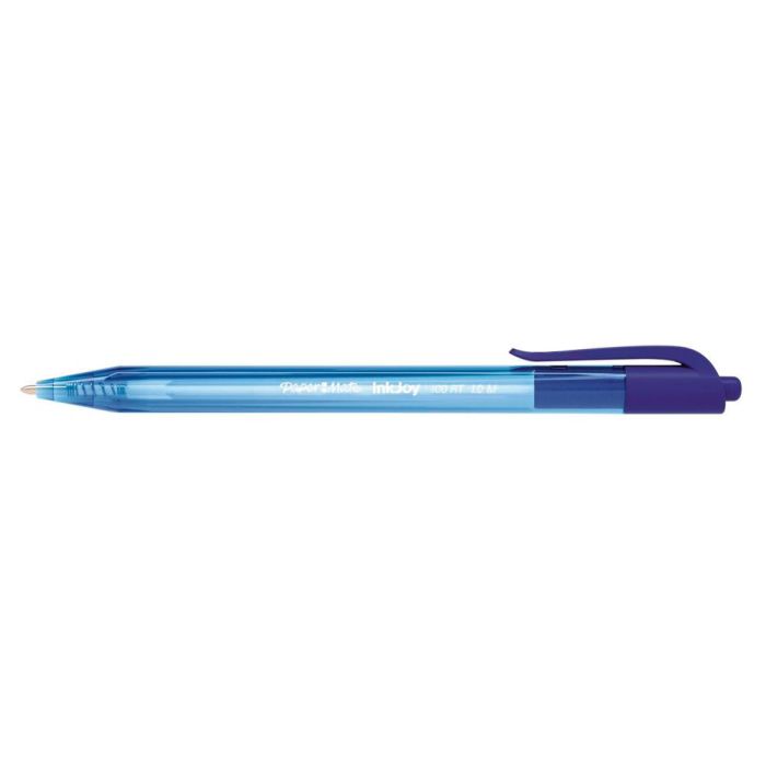 Boligrafo Paper Mate Inkjoy 100 Retractil Punta Media Azul 20 unidades 1