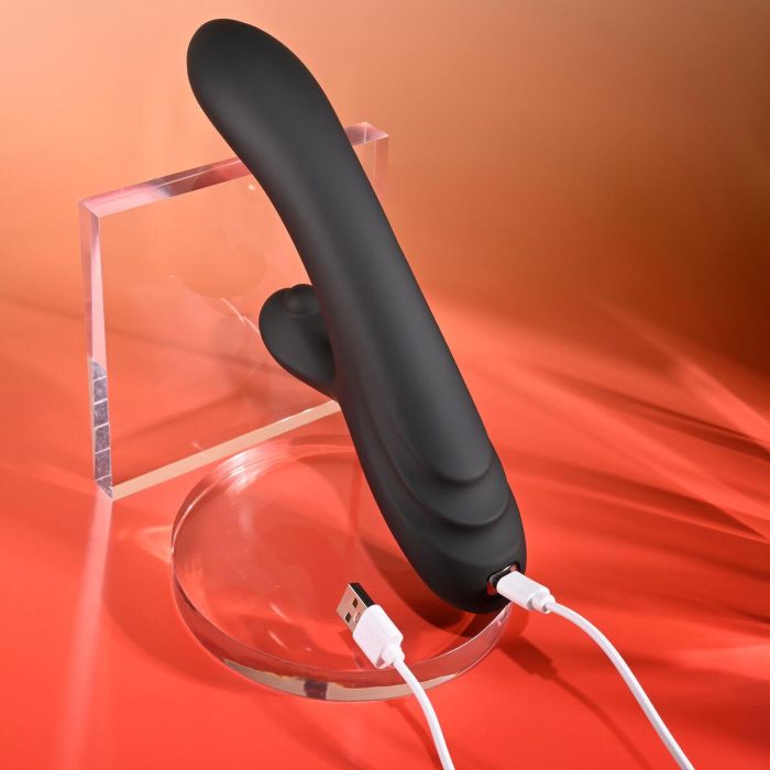 Vibrador Doble Estimulación Evolved Playboy Negro 14 Vibrador Doble Estimulación Evolved Playboy Negro 14