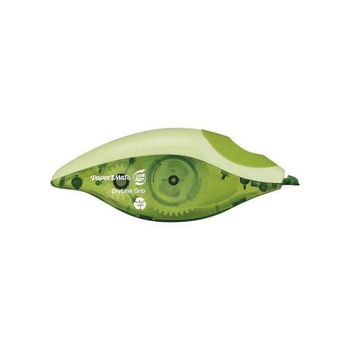 Corrector Cinta Paper Mate Dryline Grip 8,5 M Reciclado 12 unidades