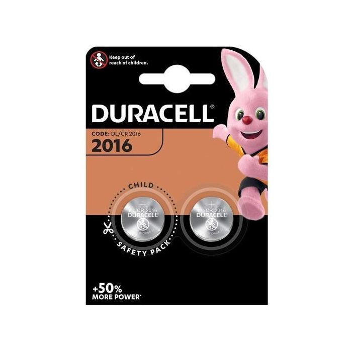 Duracell Pila Botón Cr2016 3 V -Blister 2U- Duracell Pila Botón Cr2016 3 V -Blister 2U-