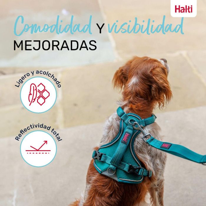 Halti Arnés Perro Anatomy Turquesa Talla L Cuerpo 60-85cm Cuello 42-65cm Acolchado Neopreno 3 Puntos Enganche Reflectante 360° 2 Halti Arnés Perro Anatomy Turquesa Talla L Cuerpo 60-85cm Cuello 42-65cm Acolchado Neopreno 3 Puntos Enganche Reflectante 360° 2