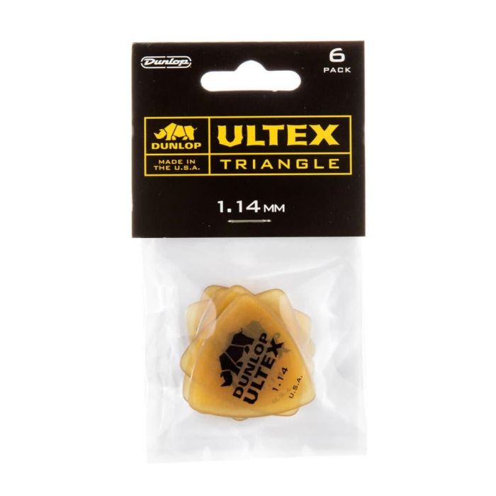 Dunlop 72 Púas Ultex Triangle Amber - 1.14 Mm 3 Dunlop 72 Púas Ultex Triangle Amber - 1.14 Mm 3
