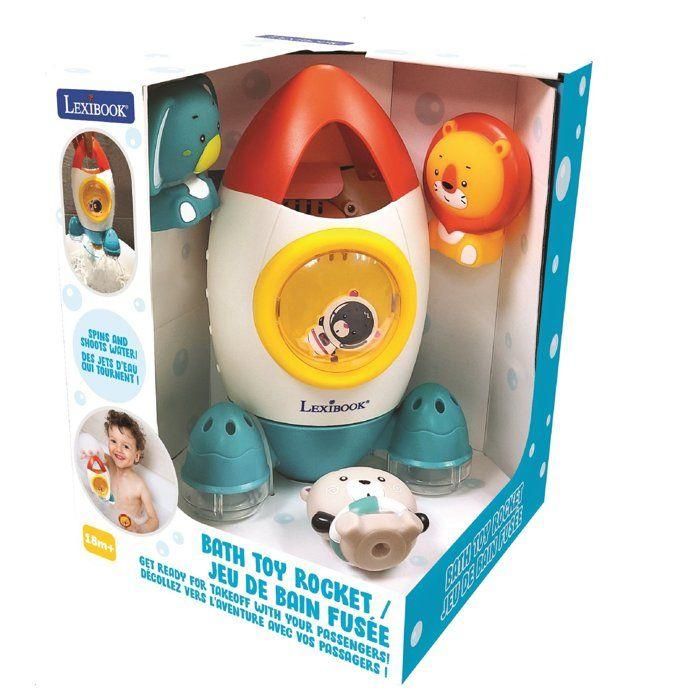 Caja de cohetes de baño con 3 animales flexibles 1 Caja de cohetes de baño con 3 animales flexibles 1
