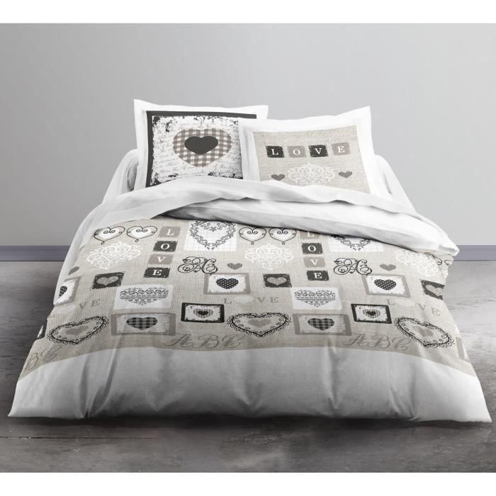 Juego de cama para 2 personas de algodón TODAY - 240x260 cm - Eden White Print 1 Juego de cama para 2 personas de algodón TODAY - 240x260 cm - Eden White Print 1