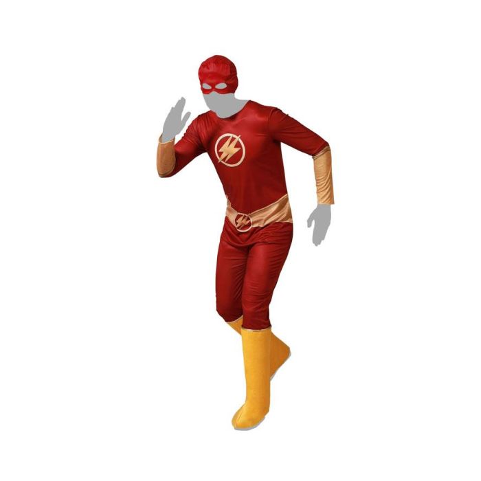 Disfraz Heroe Comic Rojo Rayo Hombre Adulto XL 4 Disfraz Heroe Comic Rojo Rayo Hombre Adulto XL 4