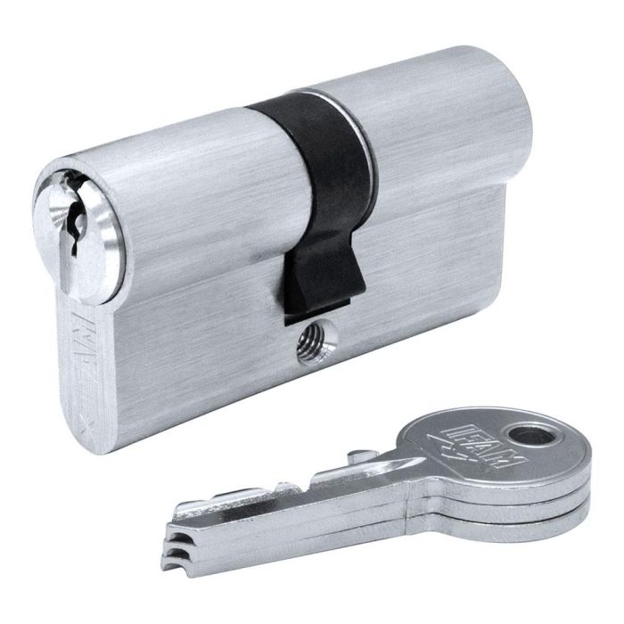 Ifam Cilindro F5s3030nc Níquel 60mm (30+30mm) Leva Corta 13mm con 3 Llaves de Serreta, Latón Extruido, Perfil Europeo 0 Ifam Cilindro F5s3030nc Níquel 60mm (30+30mm) Leva Corta 13mm con 3 Llaves de Serreta, Latón Extruido, Perfil Europeo 0