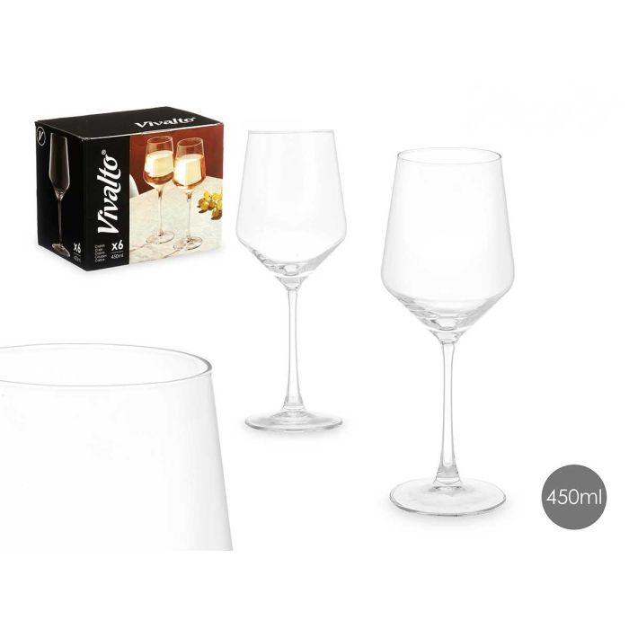 Copa Vino Conica Vivalto 450 ml - Vidrio Transparente 9x24.2x9 cm (24 Unidades) Copa Vino Conica Vivalto 450 ml - Vidrio Transparente 9x24.2x9 cm (24 Unidades)