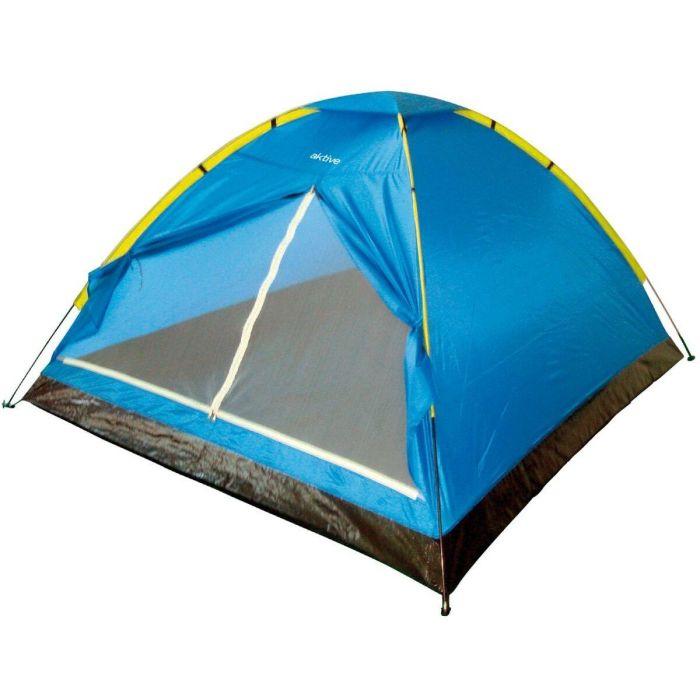 Tienda de Campaña Aktive 4 personas 210 x 130 x 240 cm (4 Unidades) 4 Tienda de Campaña Aktive 4 personas 210 x 130 x 240 cm (4 Unidades) 4