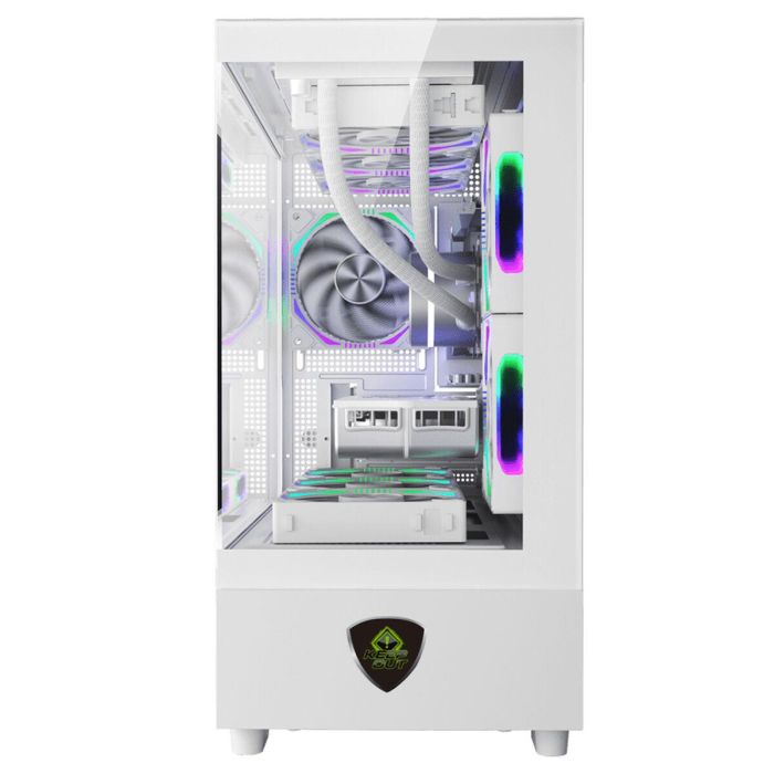 Keep Out XC-301W Glass - Caja PC Gaming Cristal Templado ARGB, Compatible con Micro-ATX/ITX, Ventilador Incluido, Blanco 1 Keep Out XC-301W Glass - Caja PC Gaming Cristal Templado ARGB, Compatible con Micro-ATX/ITX, Ventilador Incluido, Blanco 1