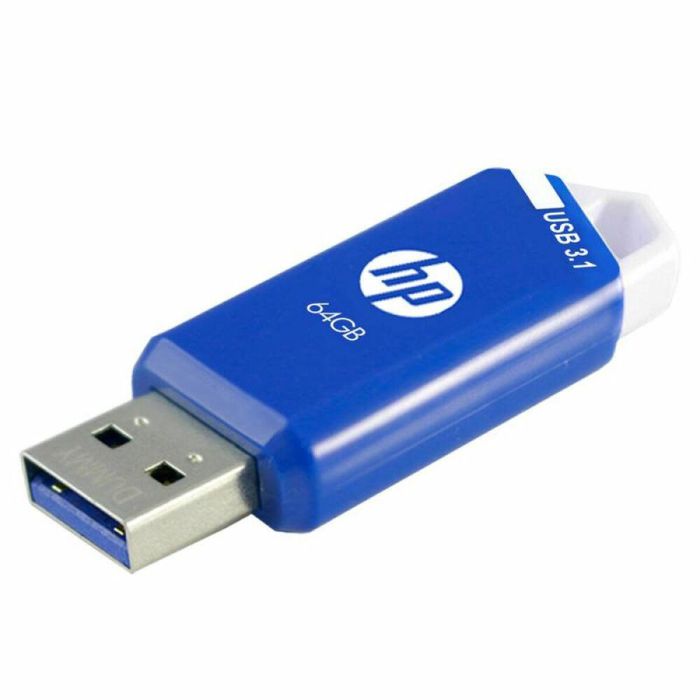 Memoria USB HP HPFD755W-64 64 GB Azul 1 Memoria USB HP HPFD755W-64 64 GB Azul 1