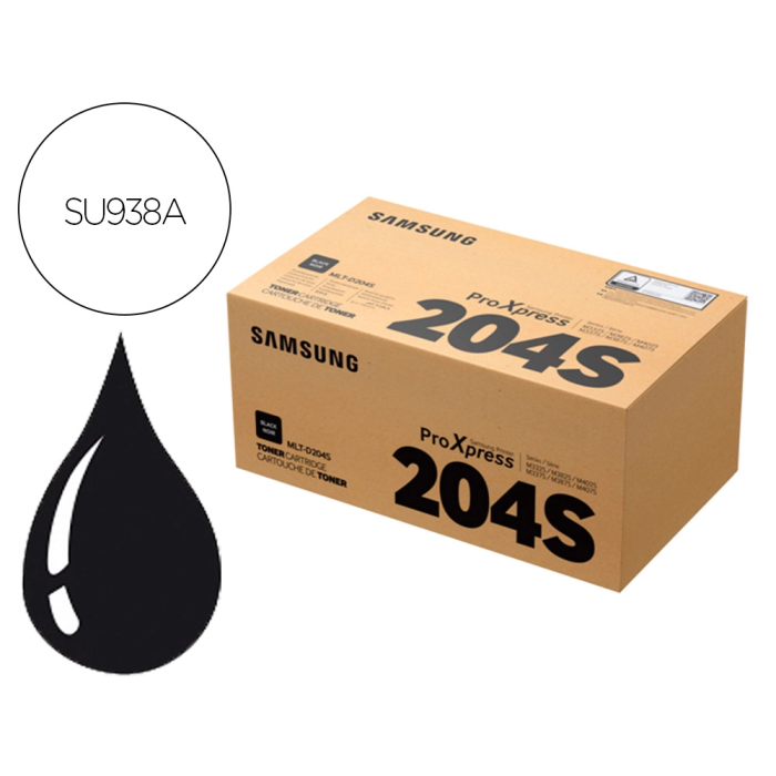 Hp Tóner MLTD204S/ELS Negro Original para Samsung M3325 / M3375 / M3825 / M3875 Hp Tóner MLTD204S/ELS Negro Original para Samsung M3325 / M3375 / M3825 / M3875