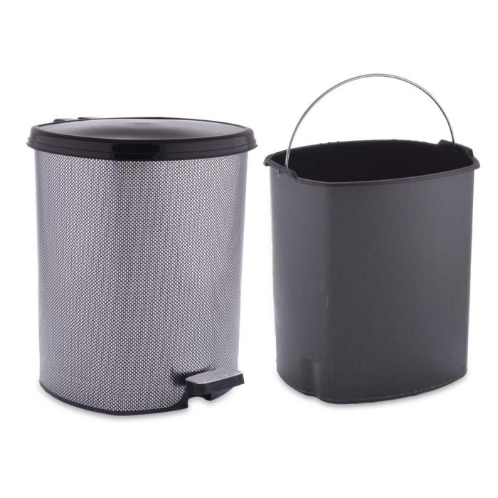 Papelera Plastico Pedal Fibra Carbono 6L Berilo 23X26CM (6 Unidades) 1 Papelera Plastico Pedal Fibra Carbono 6L Berilo 23X26CM (6 Unidades) 1