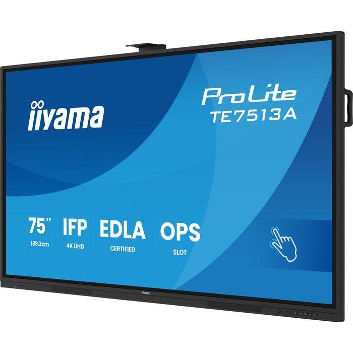 iiyama 75" iiWare21E Android 14 8/128GB 4K UHD IPS Panel 40-Points PureTouch IR+ Zero Bonding 6
