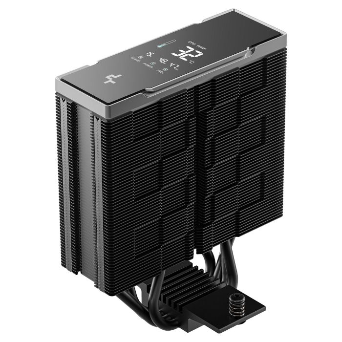 DeepCool AK400 G2 DIGITAL NYX - Refrigerador de aire para CPU con pantalla LCD, 120mm, 4 Heat Pipes, Ventilador PWM, Negro, Compatible con Intel y AMD 5