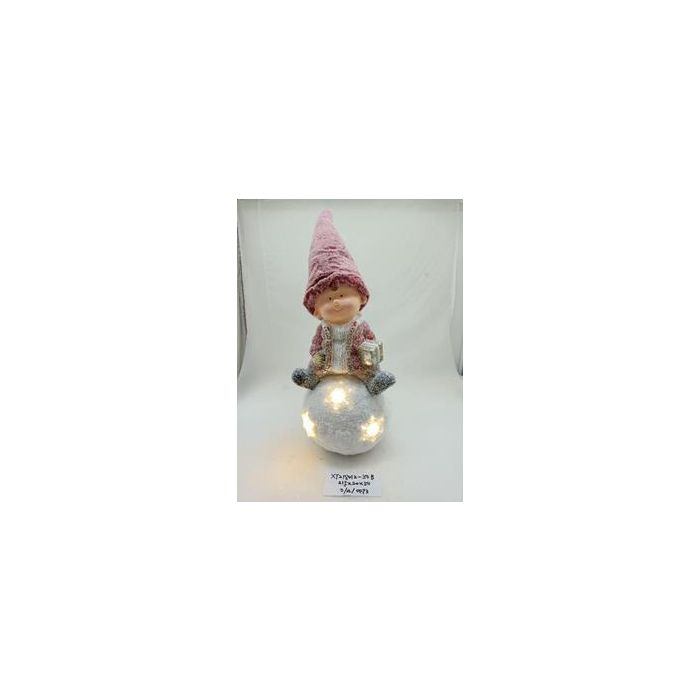 Figura Navidad Tradicional DKD Home Decor Rojo Blanco 20 x 50 x 21.5 cm (2 Unidades)