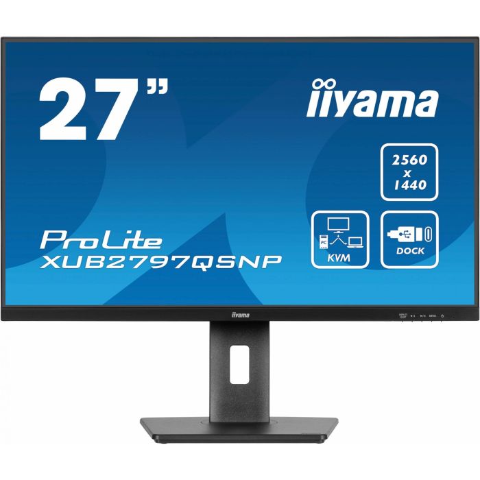iiyama XUB2797QSNP-B1 Monitor IPS de 27" (68.5cm) con HDMI, DisplayPort y USB-C, QHD 1