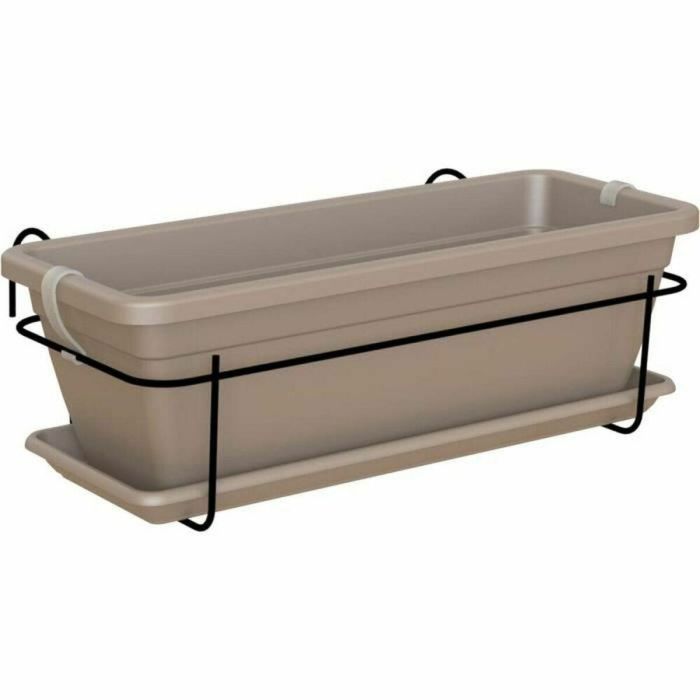 ARTEVASI - Jardinera de balcón venezia kit 50cm taupe 50 x 19,5 x h16,3 cm - 1,16l