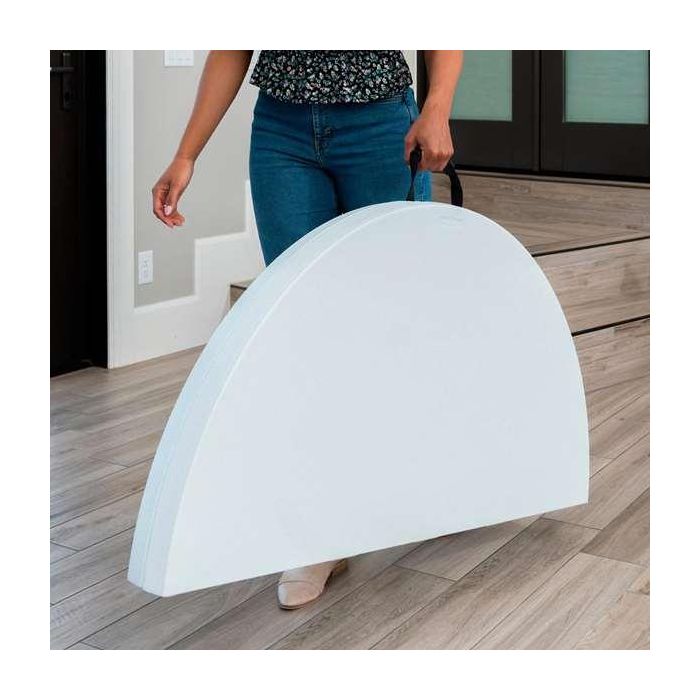 Mesa Plegable Lifetime Blanco 122 x 73,5 x 122 cm Acero Plástico 1 Mesa Plegable Lifetime Blanco 122 x 73,5 x 122 cm Acero Plástico 1