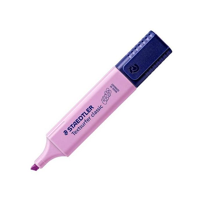 Staedtler Marcador Fluorescente Textsurfer Classic, Tinta Pastel Lila, Punta Biselada, Surtido de 10 Unidades para Oficina y Estudio (10 Unidades)