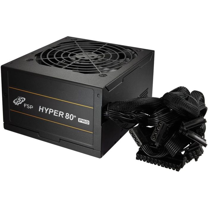 FSP 9PA450A404 Fuente Alimentación PC 450W Hyper 80+ 80 PLUS Bronze ATX 2.4 Silenciosa 120mm PFC Activo Negra 4
