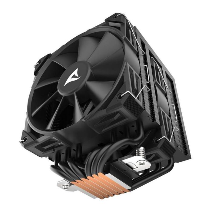 Sharkoon A60 Refrigerador de aire para CPU, Doble Torre, 6 Tubos de Calor, 2x12 cm PWM, 260W TDP, LGA1851, Negro 2