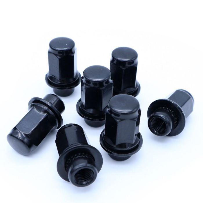 Omp OMPS09481201 Juego de 24 Tuercas M12x1.5, Llave 21mm, Color Negro DIN 10.9, Compatible con Toyota y Nissan