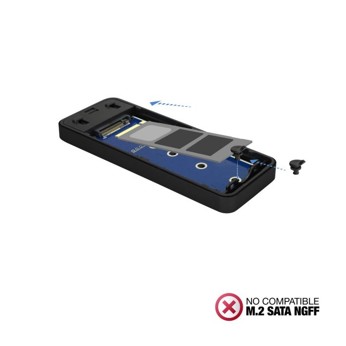 Caja Externa TooQ TQE-2280B SSD M.2 4