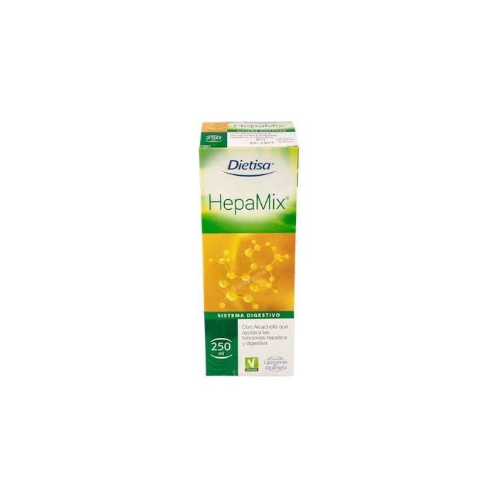 DIETISA Hepamix Jarabe Hepático-Biliar con Alcachofa 250ml - Contribuye al mantenimiento hepático y digestivo